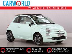 Green Used 2019 Fiat 500C Lounge Cabriolet | £9,672 (Fair price)