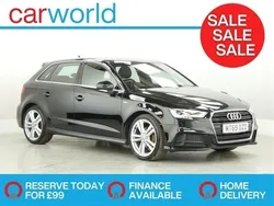 Black Used 2019 Audi A3 Sportback S-Line Hatchback | £16,788 (Fair price)