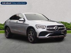 Silver Used 2022 Mercedes GLC300 AMG line Coupe | £32,758 (Fair price)