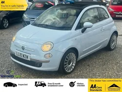 Blue Used 2010 Fiat 500 Lounge Cabriolet | £2,795 (Fair price)