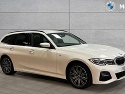 White Used 2021 BMW 330e M Sport Estate | £22,361 (Fair price)