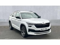 Moon white metallic Used 2024 Skoda Kodiaq SportLine SUV | £29,250 (Good price)