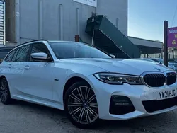 White Used 2021 BMW 330e M Sport Estate | £13,600 (Good price)