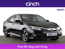 Black Used 2018 Honda Civic SR Sedan | £9,749 (Fair price)