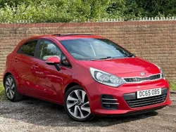 Red Used 2015 Kia Rio 4 Hatchback | £6,975 (A bit pricey)