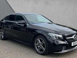 Black Used 2021 Mercedes C300e AMG line Sedan | £22,980 (Super price)