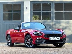 Costa brava red Used 2016 Fiat 124 Cabriolet | £18,950 (Fair price)