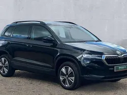 Black magic pearlescent Used 2024 Skoda Karoq SE Drive SUV | £22,596 (Good price)