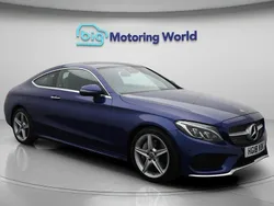 Blue Used 2018 Mercedes C250 AMG Line Premium Coupe | £18,300 (Fair price)