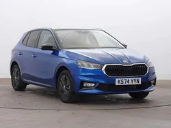 Race blue metallic black magic pearl effect Used 2025 Skoda Fabia Colour Edition Hatchback | £17,995 (A bit pricey)