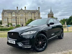 Santorini black Used 2019 Jaguar F-Pace R-Sport SUV | £21,000 (Fair price)