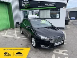 Black Used 2017 Ford Focus Titanium Hatchback | £4,480 (Fair price)