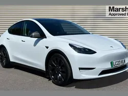 White Used 2023 Tesla Model Y Performance SUV | £35,990 (Fair price)