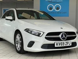 White Used 2019 Mercedes A180 Executive Hatchback | £15,995 (Fair price)