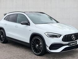 Moonstone white metallic Used 2023 Mercedes GLA35 AMG Premium Plus SUV | £41,999 (Fair price)