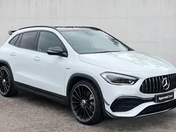Moonstone white metallic Used 2023 Mercedes GLA35 AMG Premium Plus SUV | £41,999