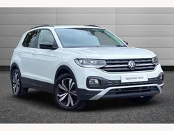 Pure white Used 2023 VW T-Cross Black Edition SUV | £19,450 (Fair price)