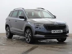 Graphite grey metallic Used 2024 Skoda Karoq SportLine SUV | £25,995 (Fair price)