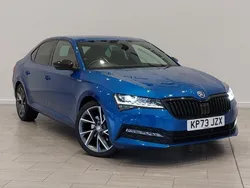 Blue Used 2023 Skoda Superb SportlinePlus Hatchback | £26,698 (Fair price)
