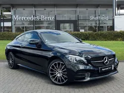 Black Used 2023 Mercedes C300 AMG line Coupe | £34,985 (Expensive)