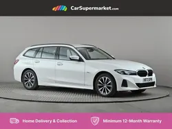 White Used 2022 BMW 330e Sport Line Estate | £23,997 (Fair price)