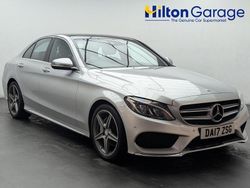 Silver Used 2017 Mercedes C220 AMG line Sedan | £13,600 (Fair price)