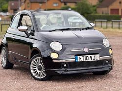 Black Used 2010 Fiat 500C Lounge Cabriolet | £3,997 (Fair price)