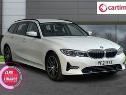 White Used 2021 BMW 330 Sport Line Estate | £21,540 (Fair price)