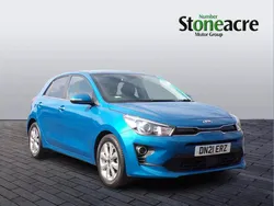 Blue Used 2021 Kia Rio 2 Hatchback | £12,595 (Fair price)