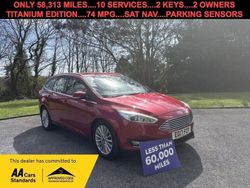 Red Used 2017 Ford Focus Titanium X Estate | £9,495 (Fair price)