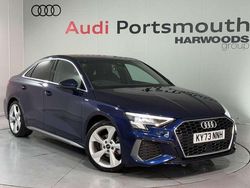Blue Used 2023 Audi A3 S-Line Sedan | £26,490 (Fair price)