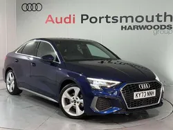 Blue Used 2023 Audi A3 S-Line Sedan | £26,690 (Fair price)