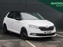 Candy white black magic pearl effect Used 2021 Skoda Fabia SE Hatchback | £12,695 (Fair price)