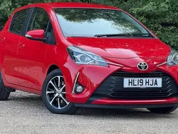 Red Used 2019 Toyota Yaris Hatchback | £12,550 (Fair price)