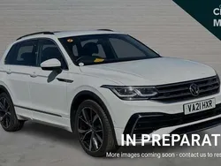 White Used 2021 VW Tiguan R-line SUV | £23,465 (Fair price)