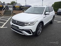 White Used 2022 VW Tiguan Allspace Elegance SUV | £29,950 (Fair price)
