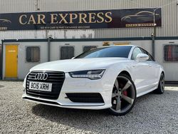 White Used 2015 Audi A7 Sportback Black Edition Hatchback | £13,399 (Fair price)