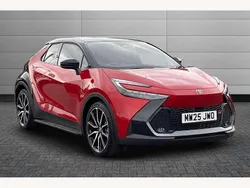 Scarlet flare New 2025 Toyota C-HR Sport SUV | £35,250 (Expensive)