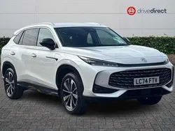 Solid white pearl Used 2024 MG HS Trophy SUV | £24,000 (Expensive)