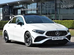 White Used 2024 Mercedes A35 AMG Premium Plus Sedan | £41,999