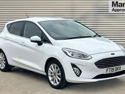 White Used 2019 Ford Fiesta Titanium Hatchback | £11,040 (Fair price)