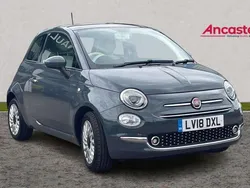 Grey Used 2018 Fiat 500 Lounge Hatchback | £7,295 (Fair price)
