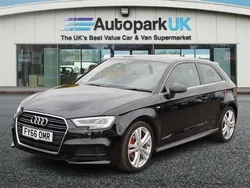 Black Used 2016 Audi A3 S-Line Hatchback | £11,695 (A bit pricey)