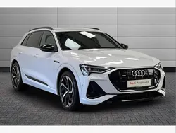 Glacier white Used 2022 Audi e-tron Black Edition SUV | £32,990 (Expensive)