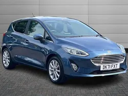 Chrome blue Used 2021 Ford Fiesta Titanium Hatchback | £12,650 (Fair price)