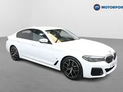 White Used 2022 BMW 520 M Sport Sedan | £28,599 (Fair price)