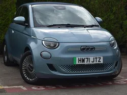 Blue Used 2022 Fiat 500e Passion Cabriolet | £15,490 (A bit pricey)