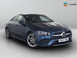 Blue Used 2022 Mercedes CLA200 AMG line Coupe | £21,475 (Fair price)
