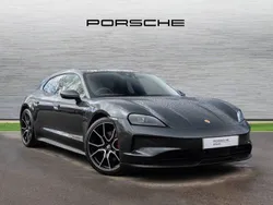 Volcano grey metallic New 2025 Porsche Taycan 4S Sport Turismo Sedan | £94,900 (Super price)