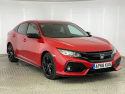 Red Used 2018 Honda Civic Sport Hatchback | £11,995 (A bit pricey)